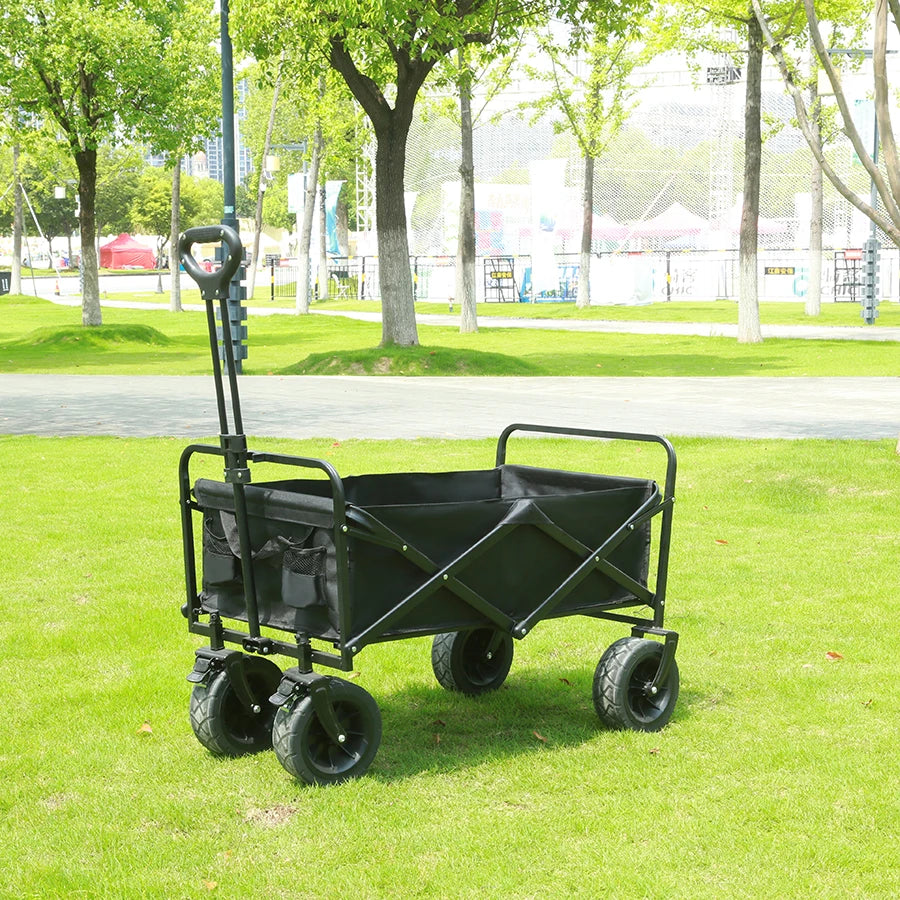 Large Weight Capacity Heavy Duty Cart Collapsible Folding Beach Wagon