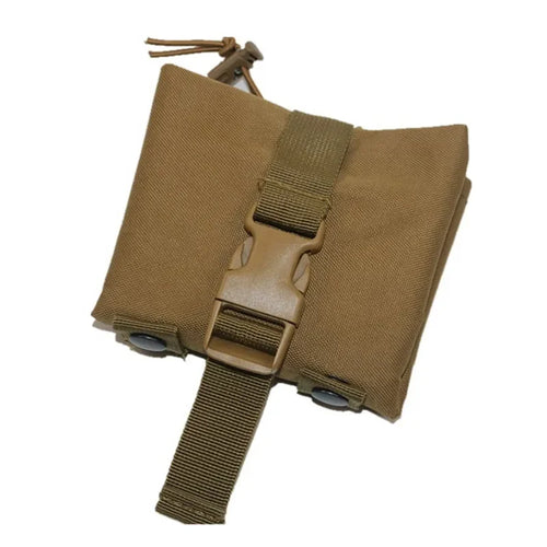 Folding Molle Magazine Dump Drop Pouch Military Airsoft Ammo EDC Tool
