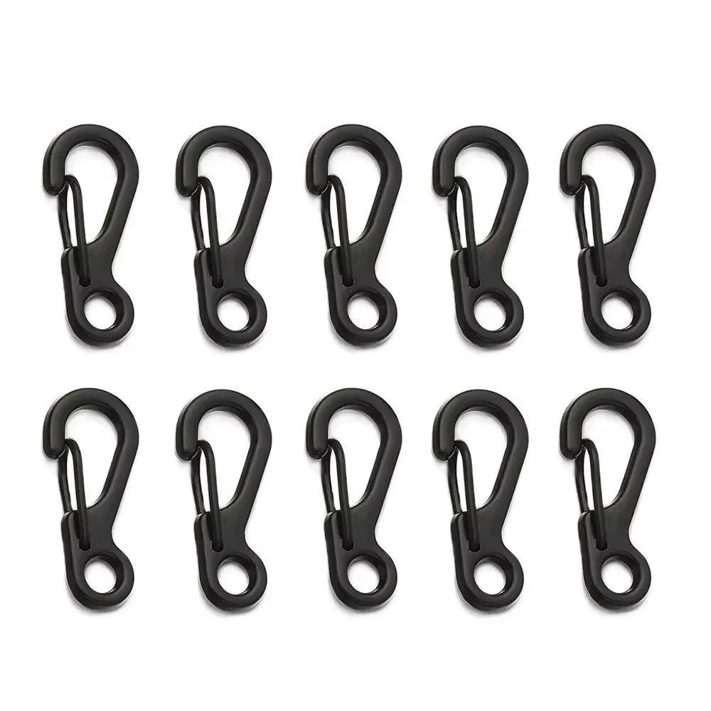 10pcs keychain carabiner Mini Aluminum Alloy Pendant Buckle EDC