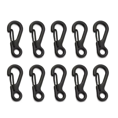 10pcs keychain carabiner Mini Aluminum Alloy Pendant Buckle EDC