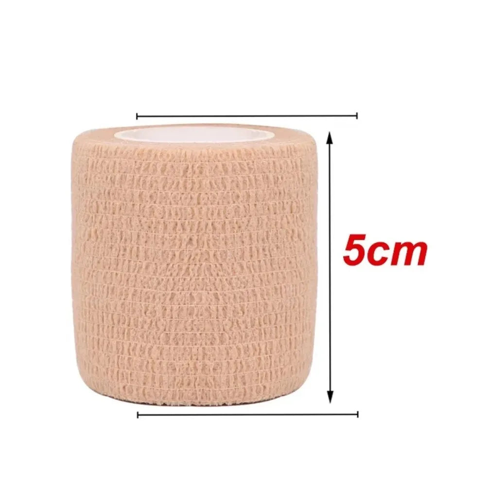 Beige Colorful Sport Self Adhesive Elastic Bandage Wrap Tape 4.8m