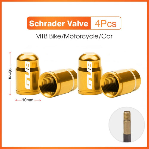 2pcs GUB Aluminum CNC Bicycle Tire Valve Cap MTB Road Bike Tube Tyre