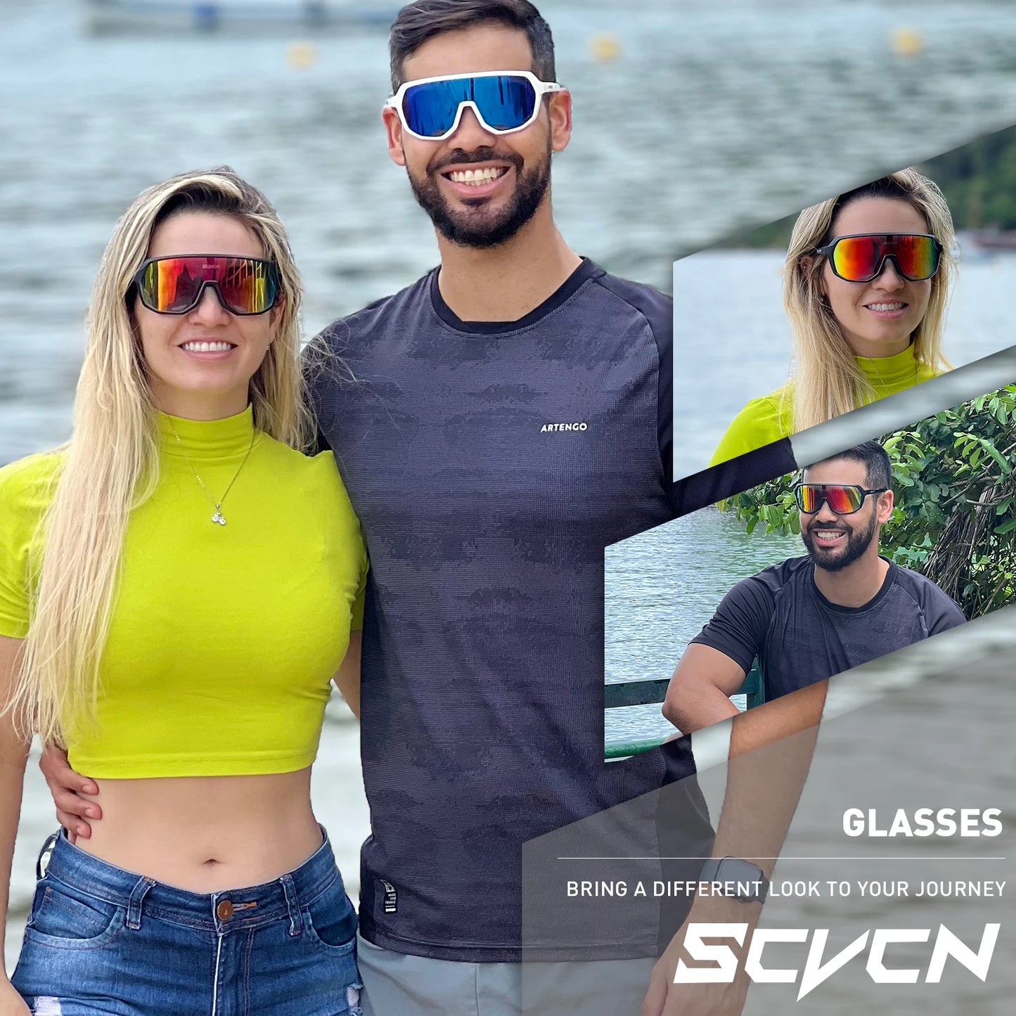 SCVCN MTB Bike Sunglasses Men's Driving Bicycle Glasses Women's
