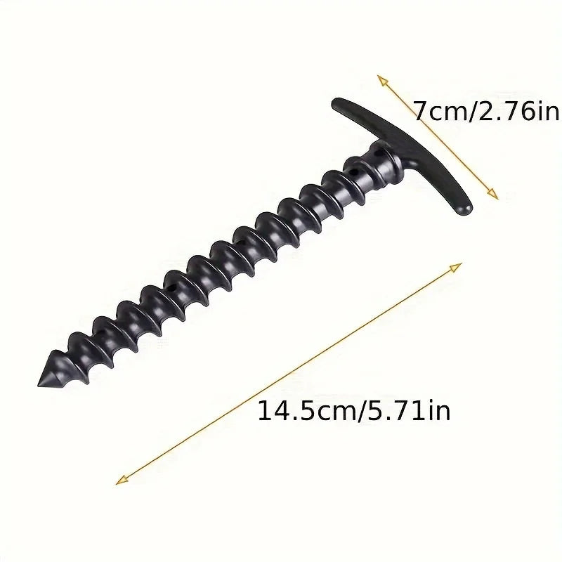 10 Pcs/Pack Outdoor Camping Tent Pegs Ground Nails Screw Anchor Stakes