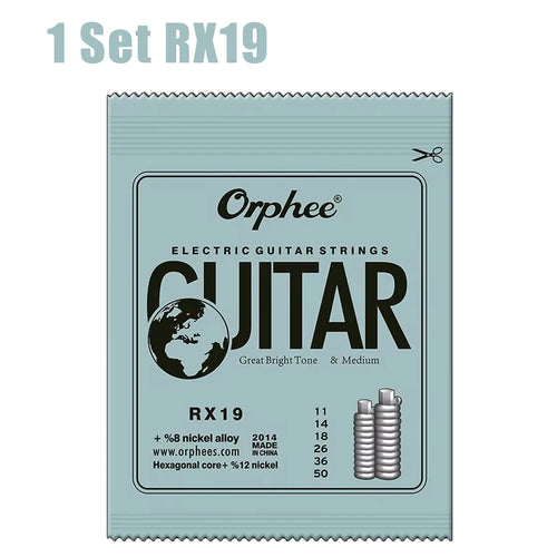 10/50 Set Orphee Electric Guitar Strings Set RX Series Hexagonal