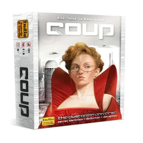 Indie Boards and Cards | Coup | Card Game | Ages 14+ | 2-6 Players |