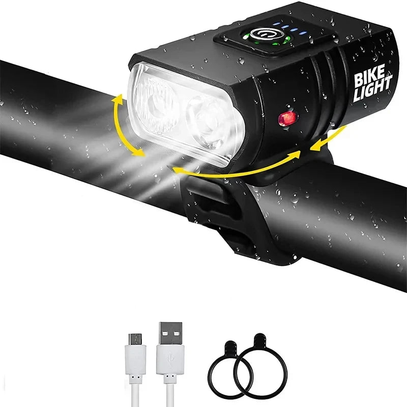 1000LM Bike Light Headlight T6 Bicycle Flashlight LED USB Rechargeable