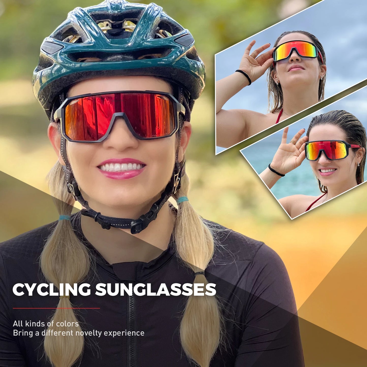 SCVCN HOT MTB Cycling Glasses for Men Women Outdoor Sports Running