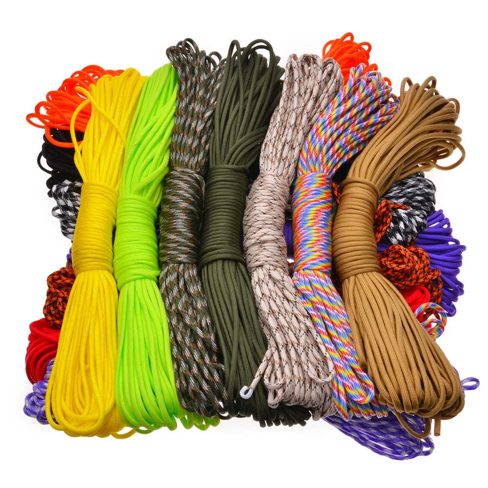 5m/20m/31m 4mm Thick Braided Paracord For Camping And Hiking, Handmade