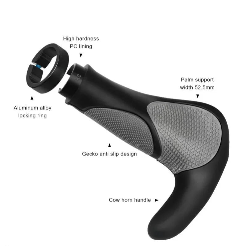 Bicycle Grips Comfy TPR Rubber MTB Cycling Ergonomic Soft Lock