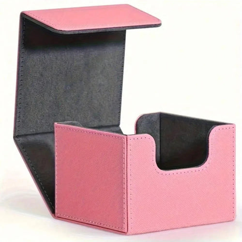 100+ Cards Deck Box Flip Side Inserted Type Leather Card Collection