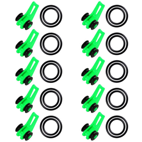 10pcs/lot Fishing Rod Pole Hook Keeper - Securely Silicone Ring Iso