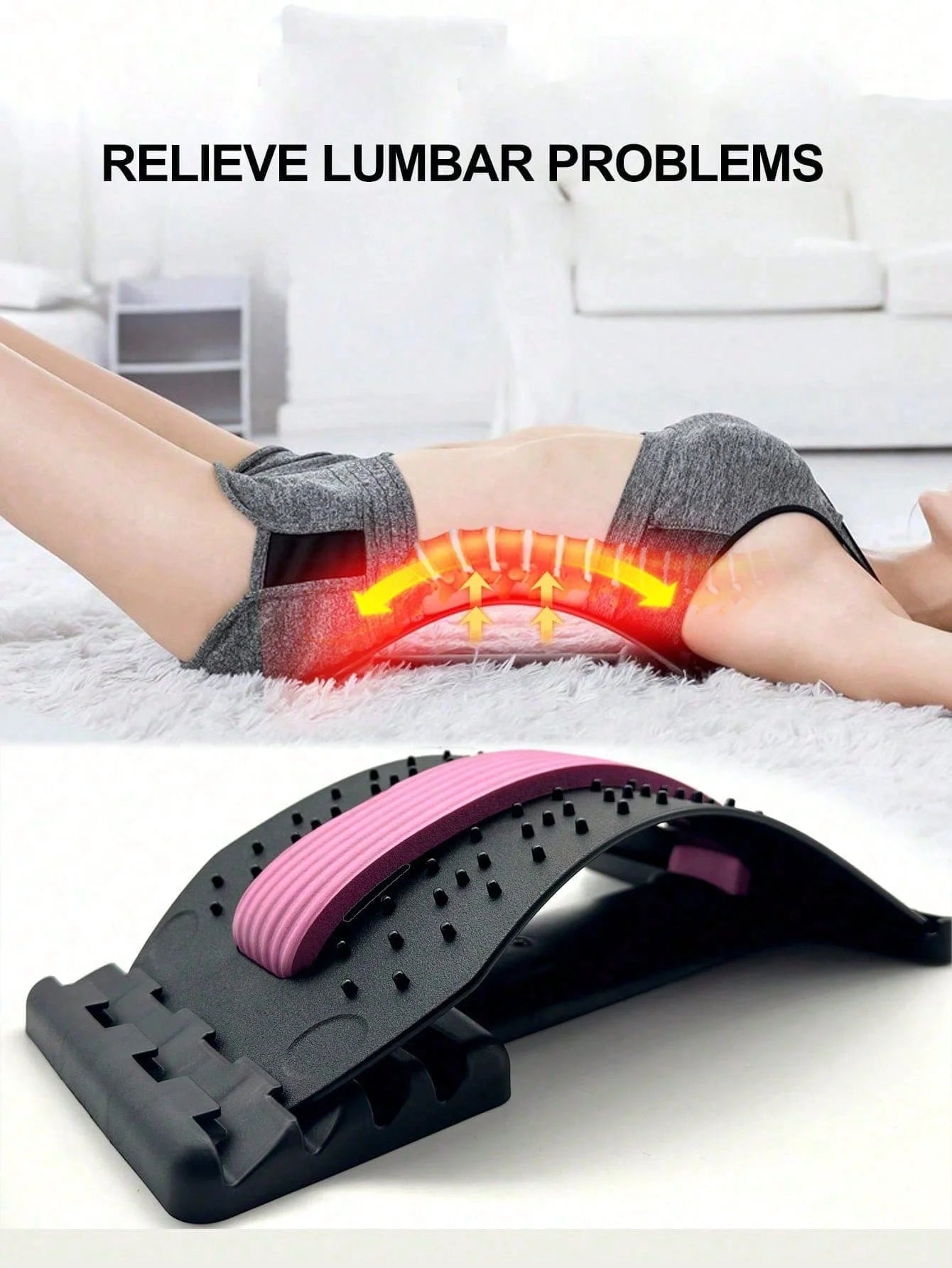 Lumbar Spine Soothers For Stretching The Waist And Neck, Back Massager