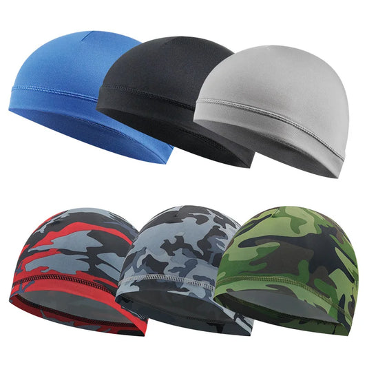 Unisex Quick Dry Helmet Cycling Cap, Anti-UV, Anti-Sweat, Sports Hat,