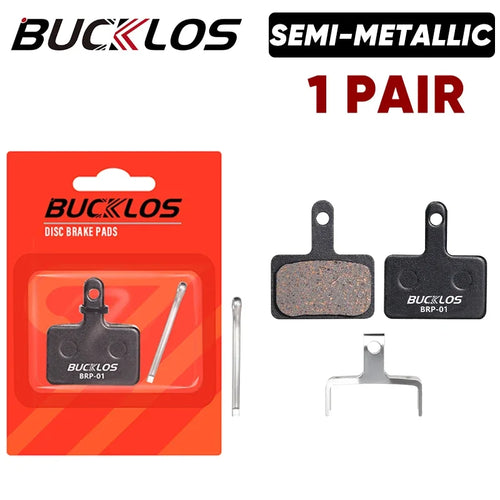 BUCKLOS Semi-Metal Brake Pads Mountain Bike Hydraulic Disc Brake Pads