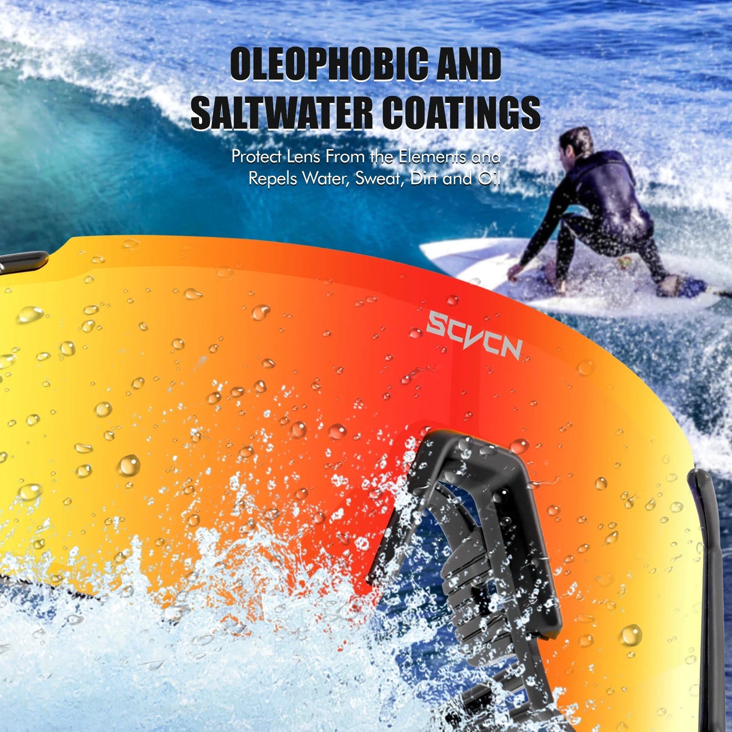 SCVCN Fashion Sunglasses for Men Sport Cycling Glasses Bike Bicycle