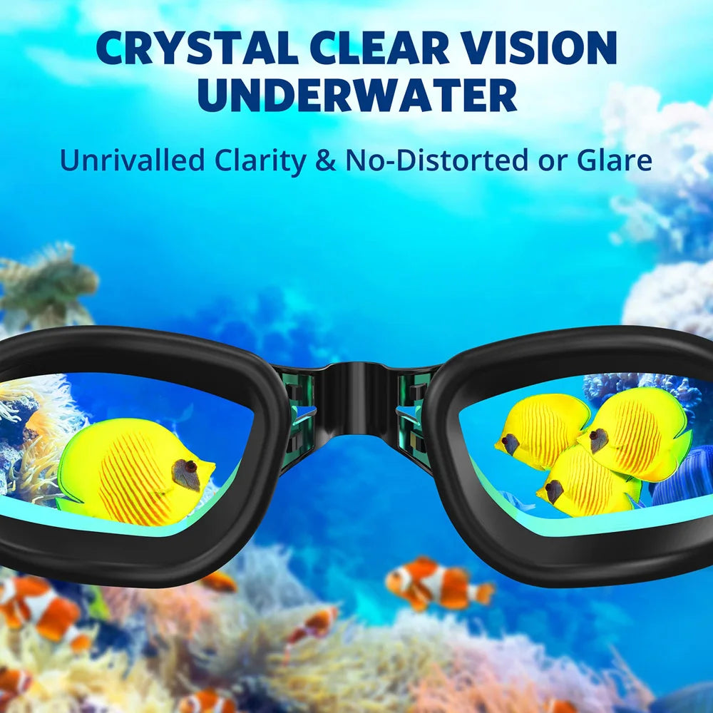 Swimming Goggles Professional Waterproof Swim Eyewear Glasses Anti-fog