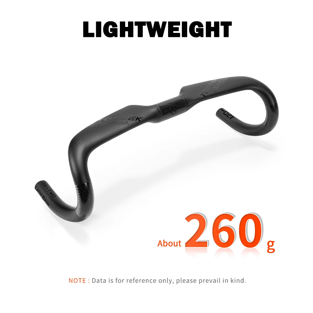 TOSEEK ZXB-TWO Bike Carbon Road Handlebar 400/420/440mm UD Matt