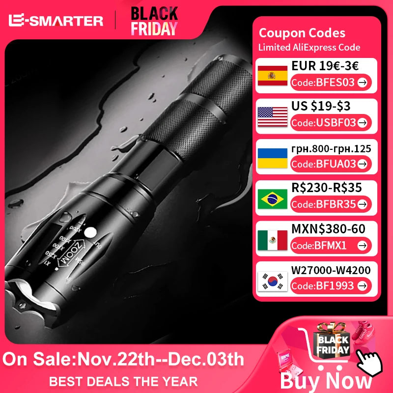 Outdoor handheld Flashlight Small Strong Light Portable Outdoor