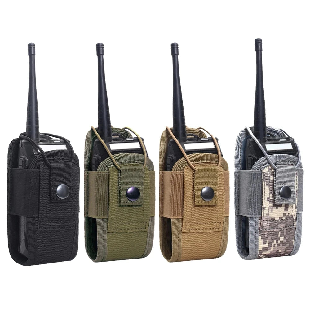 Tactical Walkie Talkie Pouch Oxford MolleRadio Pouch Holder Pocket