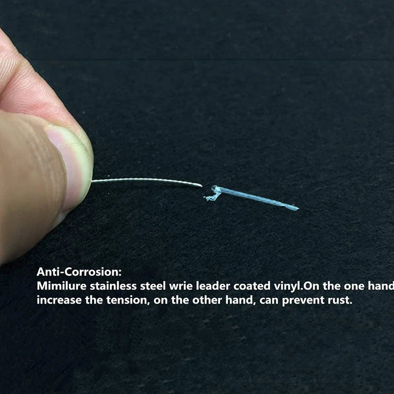 PRO BEROS Stainless Steel Fishing Line 10M 7 Strands 10LB-200LB Trace