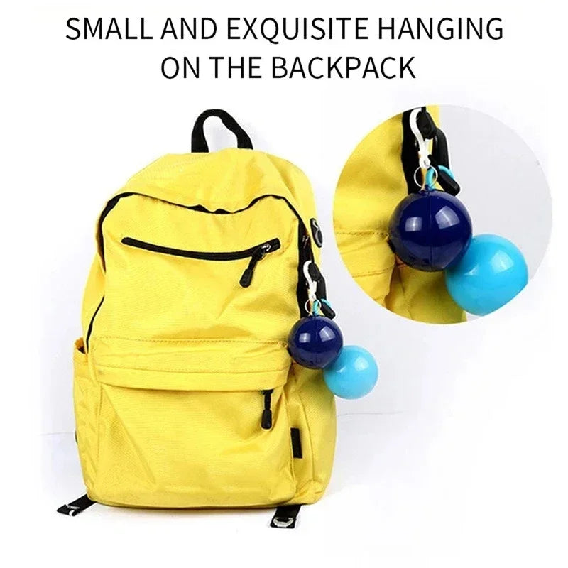 New Portable Disposable Raincoat Keychain Compression Ball Pocket Ball