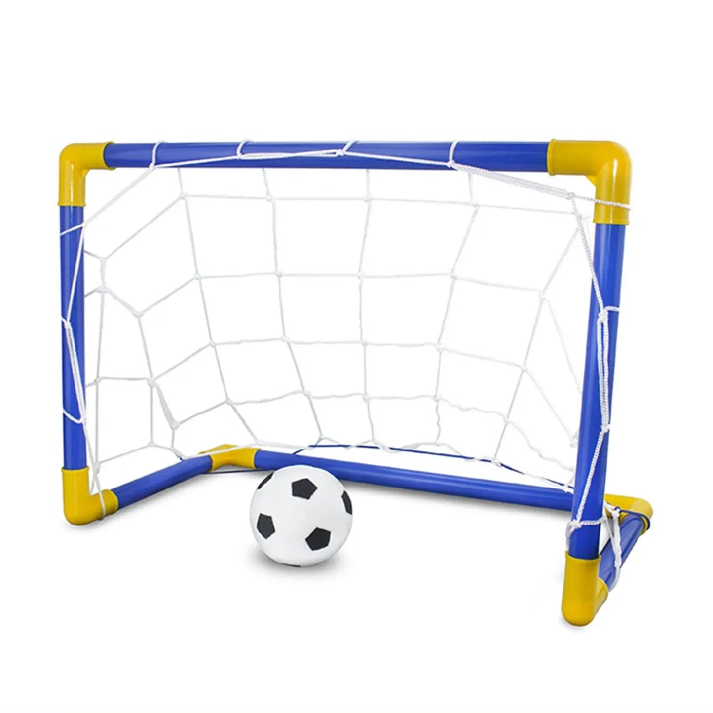 1PC Indoor Mini Folding Soccer Goal Net Plastic Football Post Frame