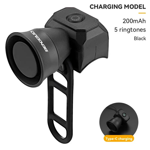 Bicycle Horn Mountain Bike Mini USB Charging Waterproof Electronic