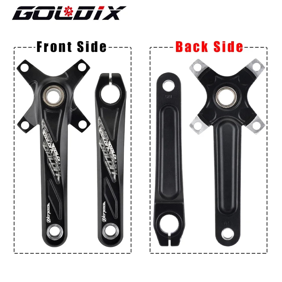 GOLDIX 104BCD Wide and narrow teeth bicycle crankset 170/175mm crank