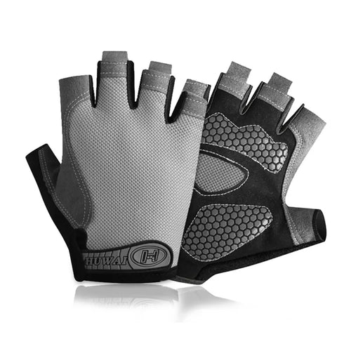 Men Cycling Bicycle Gloves Half Finger Gym Gloves Women Mitten