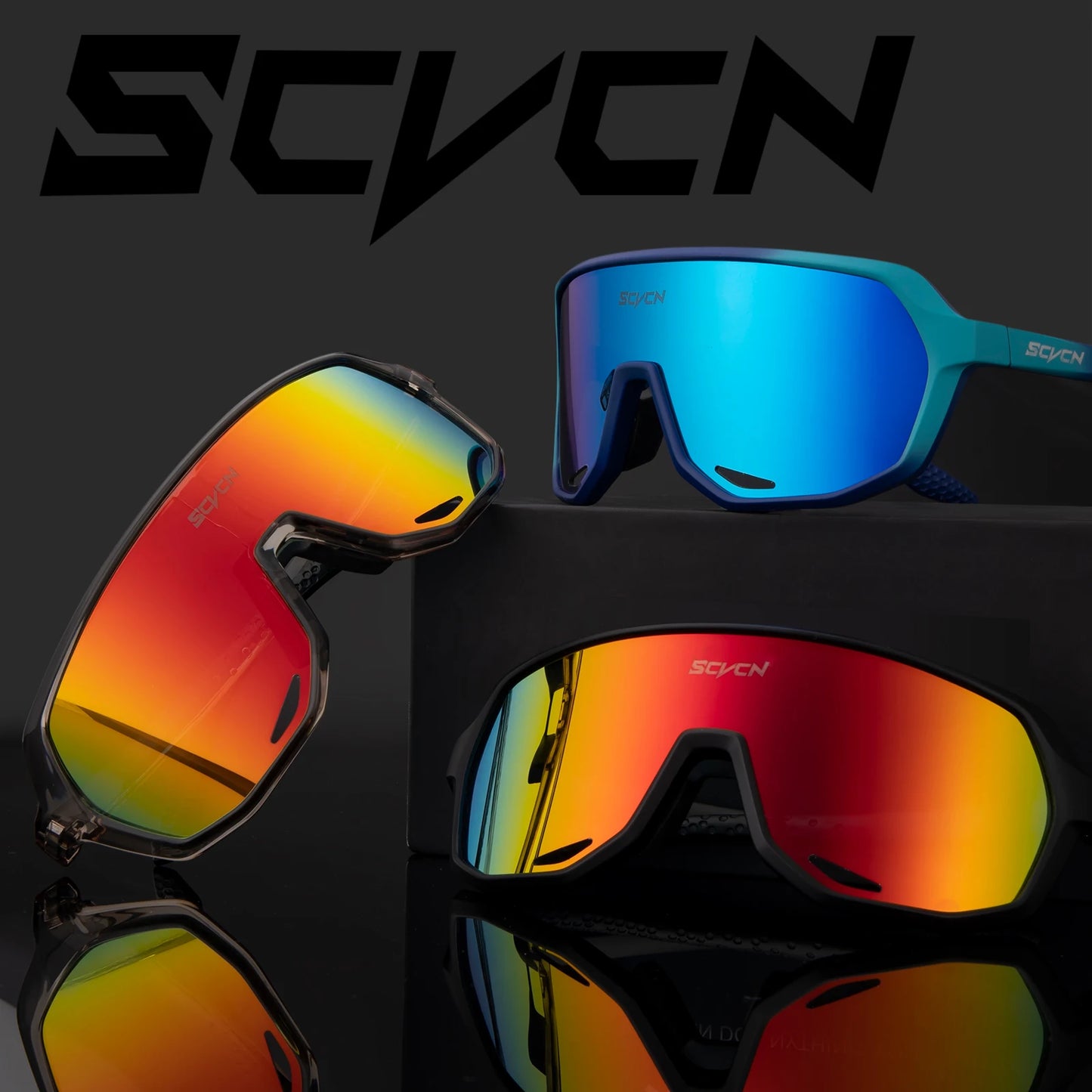 SCVCN MTB Bike Sunglasses Men's Driving Bicycle Glasses Women's