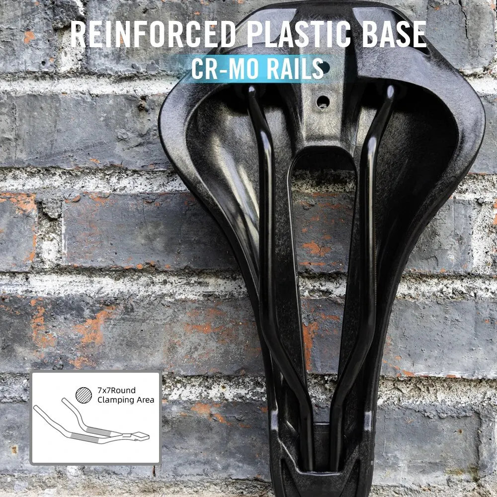 RYET 3D Printed Bike Saddle Ultralight Carbon Fiber Hollow Comfortable