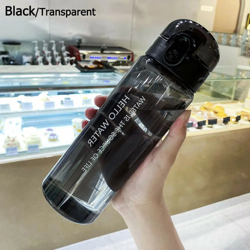 Sports Transparent Water Bottle 780ml Portable Gym Travel Clear