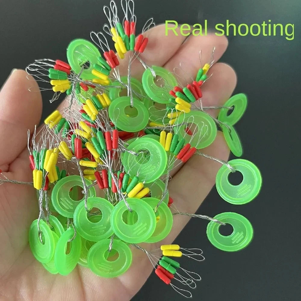 600pcs 100 Groups Float Rubber Stopper Fishing Bobber Stopper Float