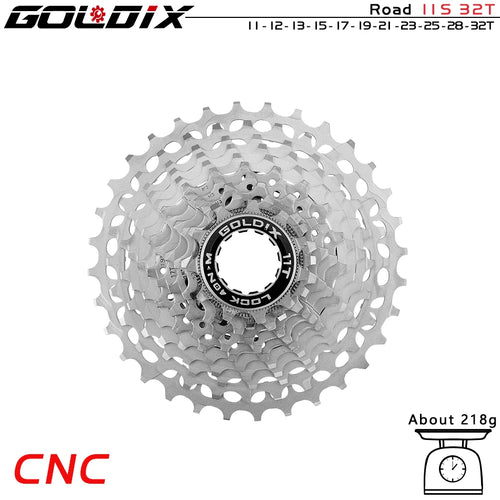 GOLDIX Ultralight CNC Road Bike Cassette 11/12 Speed k7 11S 12S