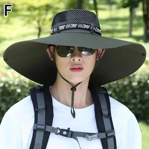 Summer Large Sun Hat Men Women Breathable Fishing Caps Sun UV