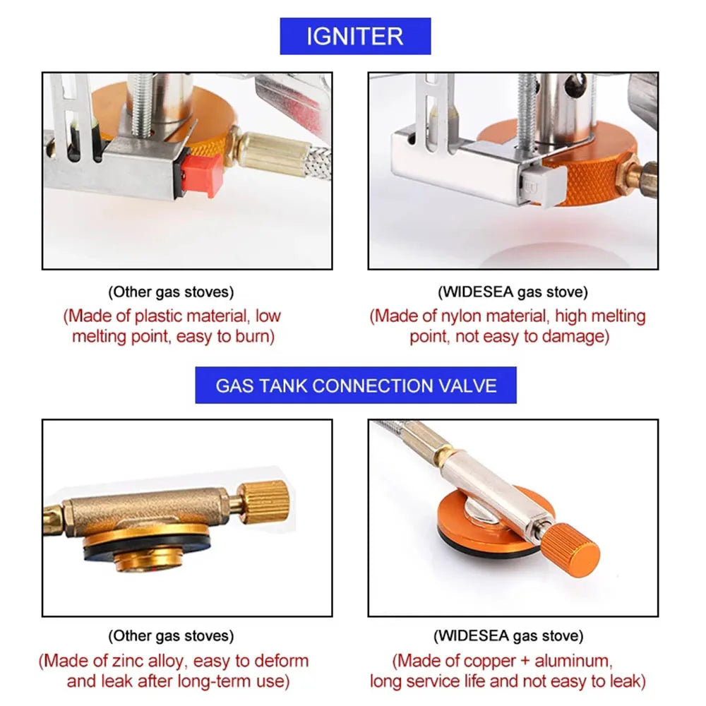 Camping Gas Stove Outdoor Tourist Burner Big Power Heater Tourism