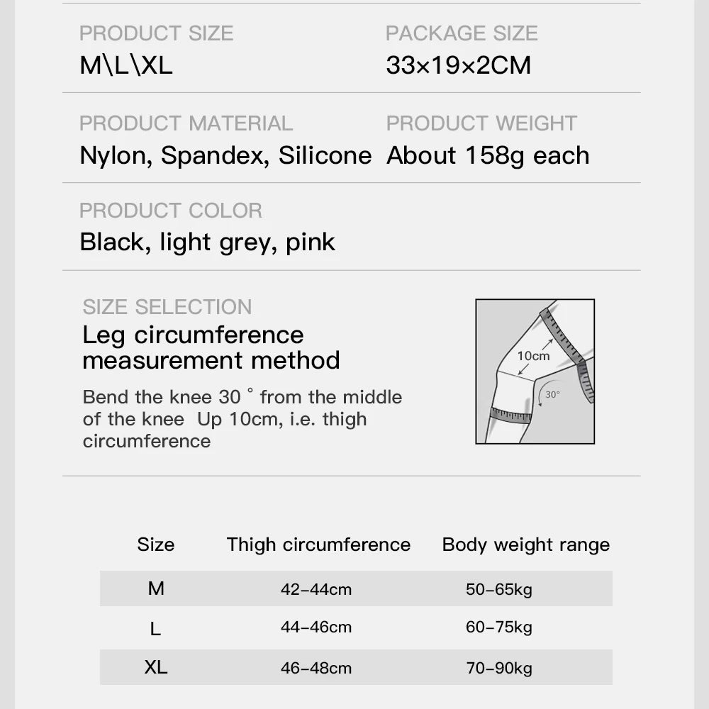 Professional Knee Support Compression Knee Sleeve Anti Slip Silicone